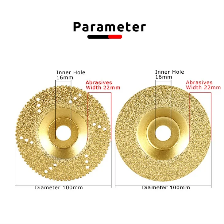 تیغه برش و سنگ زنی الماس آبکاری شده
